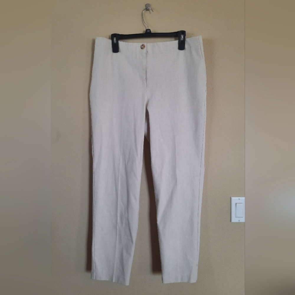 J. Jill Cream Trousers Coastal Old Money